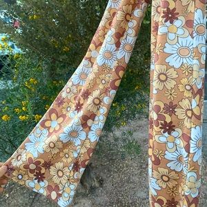 Vintage style flower pants